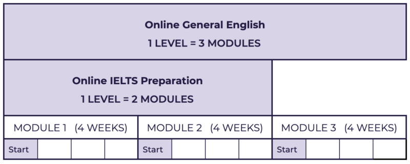 online english course structure