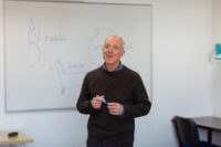 rod teaching a class at Leeds English language school
