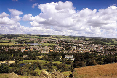 Otley view from Otley Chevin