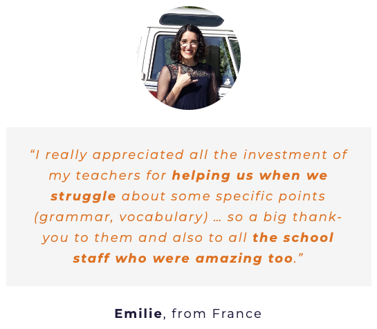 free extra classes testimonial emilie